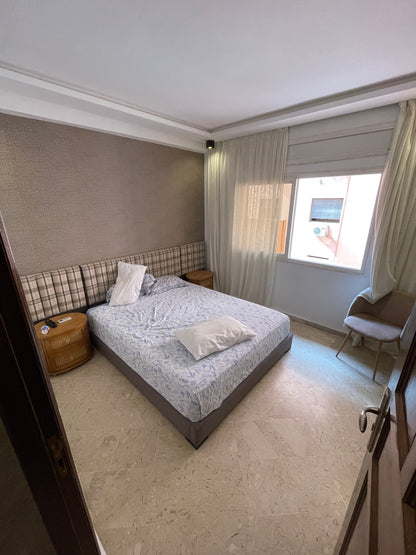 Chambre parentale lumineuse – appartement à vendre à Guéliz Marrakech